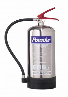 NEW 6kg Dry Powder Fire Extinguisher   Chrome   FAST Shipping, UK