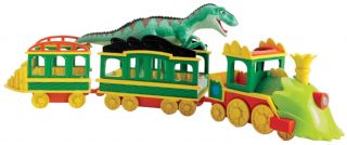 train cars with lights and sounds includes laura gigantosauras