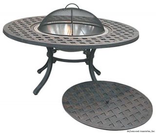40 Cast Aluminum Outdoor Patio Table Fire Pit C728 71