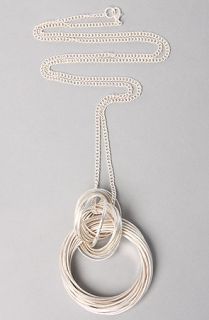 Accessories Boutique The Metal Knot Necklace in Silver  Karmaloop