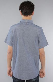 Elwood The Prison SS Buttondown Shirt in Blue Chambray