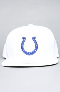 Mitchell & Ness The Baltimore Colts Logo Snapback Hat in White