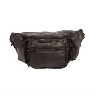large fanny pack dark brown great for travel with two extra pockets