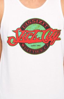 Dissizit The Slick City Tank in White