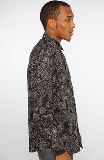 Mishka The Keep Watch Paisley Buttondown Shirt in Black  Karmaloop