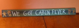  FEVER 3 FT Wood Fireplace Mantel Sign Rustic Lodge Log Home Decor NEW