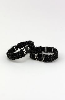 Entree Entree LS Teddy Plated Stealth Black Paracord Bracelet