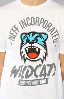 NEFF The Wildcats Tee in White Concrete