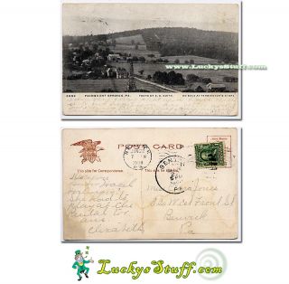 1938 Fairmount Springs PA Postcard Pennsylvania D D Smith