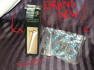 BRAND NEW Holton Farkas French Horn Mouthpiece VDC Silver New in