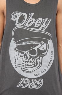 Obey The Devious Scumbags Sleeveless Tee in Dusty Black  Karmaloop