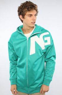 Analog The Transpose Zip Up Hoody in Teal
