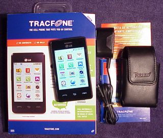 LG 840G TOUCHSCREEN TRACFONE WITH TRIPLE MINUTES FOR LIFE 3G AND FREE