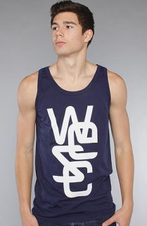 WeSC The Overlay Tank in Blue Atlantic