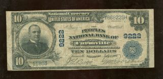 National Currency Farmville , Virginia $10 1902 Peoples National Bank