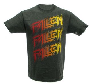 FALLEN JAILBREAK HEATHER CHARCOAL RED FADE SIZE SMALL MENS SKATE T