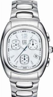 ESQ Esquire by Movado 07300858 Mens Ion Chronograph Steel Dial Watch