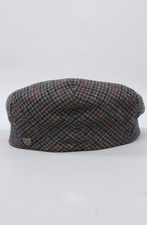 brixton the barrel hat in charcoal red plaid sale $ 22 95 $ 34 00 33 %