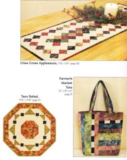 Atkinson Designs Lets do Lunch Tote Bags Table Runners Quilting Book