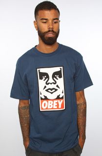 Obey The Obey Icon Standard Issue Basic Tee in Patrol Blue  Karmaloop
