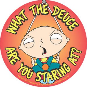 Family Guy Stewie What The Deuce Are You Sticker