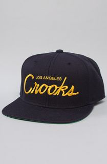 Crooks and Castles The La Snapback in Dark Navy