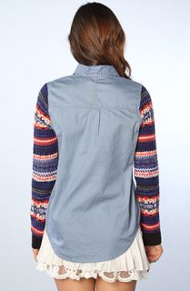 Free People The Louis Is Oxford in Chambray Combo