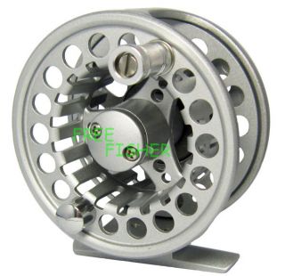 Fly Fishing CNC Anodized Aluminum Fly Reel 5 6 Silver R05