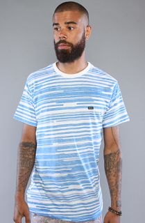 RVCA The Marked Out Tee in Dark Royal Pring