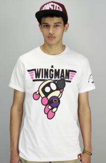 Entree Entree LS Bomber Wingman White Tee