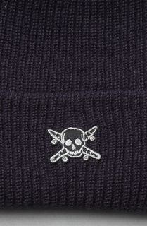 Fourstar Clothing The Pirate Fold Beanie in Navy