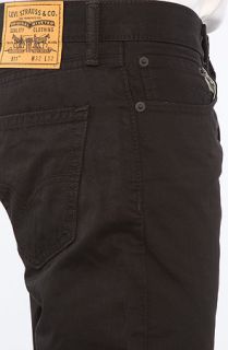 Levis The 511 Pants in Rinsed Twill Black