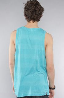 Matix The Duotone Henley Tank in Heather Turquoise