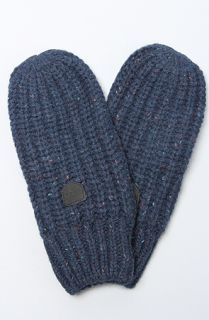 Makia The Donegal Mittens in Indigo Concrete