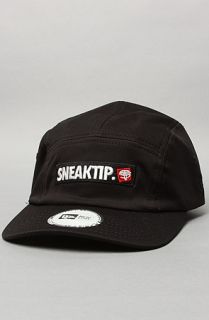 Sneaktip The Block Logo 5Panel Cap in Black