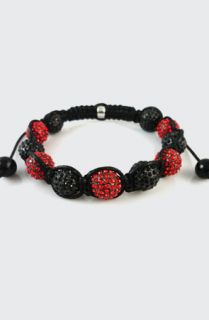 ILLxILL Black Red Shamballa Crystal Bracelet