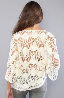 MINKPINK The Macrame Crochet Top Concrete