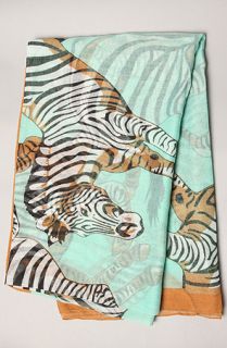 Accessories Boutique The Zebra Prancers Scarf in Teal