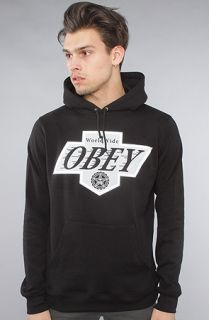 Obey The Great One Hoody in Black Concrete