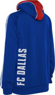 RARE Adidas FC DALLAS PACKABLE soccer Hoody jersey sweat shirt Jacket