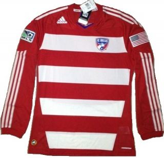 NWT Official Adidas MLS FC Dallas Authentic Home Soccer Jersey Mens
