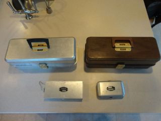 Vintage Umco Tackle Boxes with Tackle Fishing Lures