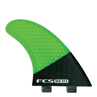 FCS MR TFX Fluro Thruster Surfboard Fins 3 Fin Set Up Brand New w Free