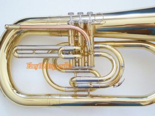 Gold Brass Marching Euphonium Horn Professional Tuba Horn New Case