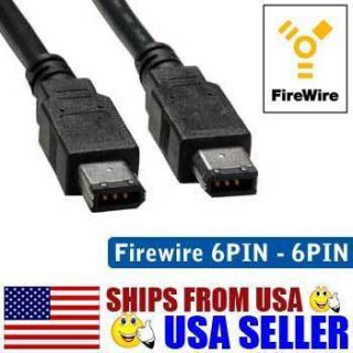 10ft 6P 6P Firewire 400 Cable Mac PC