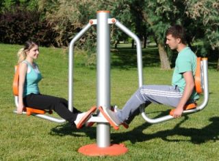 Outdoor Fitness Exercise Equipment Dual Leg Press 958