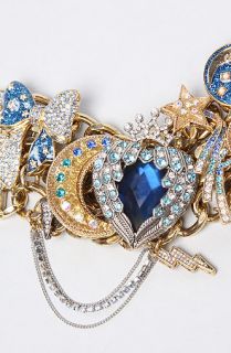 Betsey Johnson The Heavens To Betsey Heart Charm Bracelet  Karmaloop