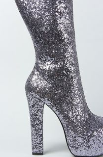  boutique the hot to trot boot in pewter glitter sale $ 51 95 $ 124 00