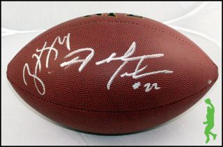 RYAN FITZPATRICK & FRED JACKSON SIGNED AUTO WILSON NFL FOOTBALL BALL