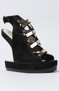 Jeffrey Campbell The Giles Shoe in Black Nubuck